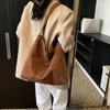 Estilo Perezoso Texturizado Bolso Grande de Gran Capacidad Tote para Viajeros Bolso Suave de Piel de un Solo Hombro para Axila Nuevo Estilo Clase Bolso Grande