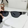 Gafas de Sol Poligonales Ojo de Gato de Metal de Marco Pequeño Europeo y Americano para Hombres y Mujeres Protección UV Gafas de Sol Personalizadas Ins Moda Transfronteriza