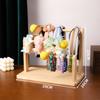 En stock: Estante de joyería de madera maciza, estante para flores, exhibidor de diademas, accesorios para el cabello, pulseras y otros accesorios.