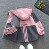 Abrigo cortavientos para niña, primavera y otoño 2025, chaqueta de primavera para bebé, chaqueta deportiva de primavera para niño.