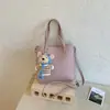 Bolso de Alta Gama con Textura de Gran Capacidad para Mujer 2025 Nuevo Bolso Cruzado Versátil Casual Bolso Cubo de Nicho para Viajes y Uso Diario