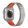 Fábrica Adecuado para Apple iWatch S11/S10 Correa de Reloj Curva de Acero Inoxidable Pulsera Metálica de Dos Tonos para Hombre