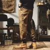 Calça jogger de marca da moda, calça casual nova, calça de workwear americana resistente 2026, corte solto, moda masculina da moda para outono e inverno
