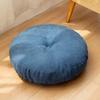 Cojín Futón de Lino Engrosado Redondo de Tela Color Sólido Tatami Cojín de Felpa Cojín para Silla de Ratán de Exterior Venta al por Mayor