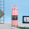 Tetera portátil minimalista transfronteriza, taza termo de acero inoxidable 304, botella de agua deportiva portátil para senderismo al aire libre
