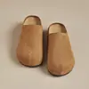 Chinelos Femininos Birkenstock 2026 Primavera/Verão Novos Planos de Solado Grosso Fechados Meio Chinelo Sapatos Birkenstock Femininos para Exterior Chinelos de Interior para Mulheres