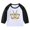 Camiseta de algodón de manga raglán para niños Chad Wild Clay primavera y otoño cuello redondo camiseta interior de manga larga para niños camiseta de bebé