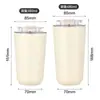 Taza de Acero Inoxidable 304 Engrosada con Aislamiento al Vacío, Aspecto de Alta Calidad, Portátil, para Coche, Taza de Café para Exteriores, Vaso de Agua Simple para el Hogar