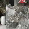 Cadena de tiendas de baldosas de terrazo gris de 800 x 800, baldosas antideslizantes de 600 x 600 para suelo de salón comedor.