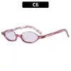 Nuevas gafas de sol de media montura estilo ojo de gato europeas y americanas de moda, montura ovalada pequeña a la moda, estilo de celebridad de internet, gafas de sol de aspecto natural