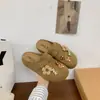 Sapatos de chinelo estilo coreano, menina fofa, desenho animado, flor de biscoito, modelo novo 2026, bico aberto, retrô, fosco, sola grossa, de calçar