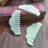 Pente de jade pente de jade com renda pente de cabelo cuidados pessoais grau massagem pente de jade