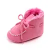 Botas de algodão quentes de inverno para bebê com forro de fleece, sapatos grossos para bebê e criança pequena, calçados de bebê, botas de neve para bebê 2245