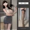Lencería Sexy con Encaje Estilo Secretaria Ropa de Noche, Vestido Bodycon para Mujer Set de Uniforme para Juego de Roles