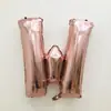 Globos de Letras de 32 pulgadas en Dorado, Plateado, Oro Rosa, Alfabeto Inglés A-Z Globo de Papel de Aluminio Decoración, Venta al por Mayor de Globos Transfronteriza