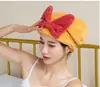 Linda Gorra Súper Absorbente de Secado Rápido para Secar el Cabello para Mujeres, Diseño Creativo de Dibujos Animados, Suave Turbante para Lavar el Cabello