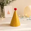 Conjunto de Chapéus de Aniversário Desenho Natalino Arranjo de Atmosfera Infantil Chapéu Pontudo com Bola de Pelo Coroa Chapéu Triângulo Atacado
