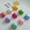 Brilhante Candy Color Bonito Gordinho Estrela Resina Estrela de Cinco Pontas Acessórios DIY Acessórios de Cabelo Feitos à Mão Materiais Feitos à Mão
