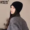Gorro Tejido Postparto, Gorro de Algodón Puro Otoñal, Gorro Holgado Adelgazante, Gorro Cálido Protector de Orejas para el Frío, Gorro para Cabeza Grande, Estilo Mujer