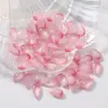 Furo Horizontal Meio Furo Pétalas de Botão de Flor Esmaltado Acessórios de Grampo de Cabelo Trançado Artesanal DIY Pacote de Material para Pulseira Colar