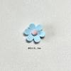 Pegatinas magnéticas para refrigerador con diseño de flores de seis pétalos en color, edición en blanco y negro, pegatinas magnéticas fijas para pared con fotos, decoración de oficina