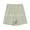 Shorts Casuais Largos de Cor Sólida com Cordão na Cintura, Shorts de Cinco Pontos Elásticos, Shorts Básicos de Verão Masculino em Mistura de Algodão, Estilo de Verão Masculino