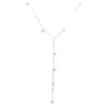 Collar Súper Brillante de Zirconia con Borla Estrellada para Mujer, Cadena de Clavícula de Lujo Ligero de Nicho Cadena para el Cuello Accesorio Cadena para Suéter