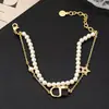Nuevo Collar de Perlas de Lujo 2026 con Letra y Diseño de Cinco Estrellas, Estilo de Moda Versátil Vintage, Cadena para Suéter de Primavera al por Mayor
