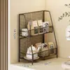 Estante de almacenamiento de escritorio para mesa de comedor y encimera, organizador multicapa funcional para bocadillos, bolsitas de té y tazas