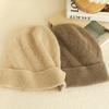 Gorro de cachemira para hombre y mujer igual 100% cachemira pura otoño e invierno Nuevo tejido mate engrosado punto orejeras fábrica mayoreo