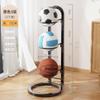 Estante de Almacenamiento para Pelotas Estante de Almacenamiento para Baloncesto del Hogar Equipo Deportivo Interior para Niños Estante Plegable de Pie para Exhibición de Fútbol