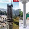 Molde de columna romana de villa modelo de columna cilíndrica de cemento redondo de hormigón europeo decorativo de plástico plantilla para construcción