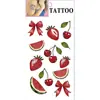 Pegatinas de Tatuaje de Cereza de Dibujos Animados Impermeables Femeninas de Larga Duración Estilo Ins Artificial Pegatinas de Tatuaje de Gama Alta Personalización