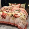 Popular Terciopelo Engrosado Leche Terciopelo Juego de Cuatro Piezas Antiestático Cálido Terciopelo Cama Cálida Sábanas y Fundas de Edredón 25 Productos Nuevos