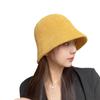 Sombrero de estilo japonés para mujer, otoño e invierno, nuevo sombrero de pescador de punto de chenilla, estilo coreano, versátil, de color sólido, informal, para lavabo