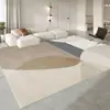 Alfombra de suelo para sofá de alta gama de lujo estilo crema antideslizante para sala de estar, ventanal, sin lavado, alfombra para mesita de noche de dormitorio