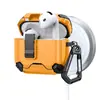 Adequado para Estojo de Fone de Ouvido Bluetooth Sem Fio Apple AirPods 4 com Fixação Magnética e Suporte Automático, Estojo Protetor Anti-Queda Pro2