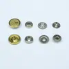 Botones de presión de cuatro partes YKK, botones simples de cobre para ropa y chaquetas, botones de presión ocultos de metal, artículo de venta caliente en stock