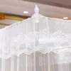Mosquitero de nuevo diseño para el hogar de tres puertas 1.8X2 metros con soporte para cama doble estilo antiguo 1.2M individual estilo princesa
