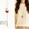 Cadena para Suéter de Collar Largo Geométrico, Accesorio de Lujo de Alta Gama, Versátil y de Moda, Colgante de Perla para Otoño e Invierno