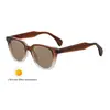 2026 Nuevas Gafas de Sol Fotocromáticas de Montura Cuadrada Moda Europea y Americana Accesorios de Personalidad para Hombres Propionato Incrustado con Pin Gafas de Sol Tendencia Protección Solar Transfronterizo