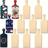 Mini Tabla de Cortar de Madera Chips de Madera DIY Artesanía de Graffiti Infantil Transfronteriza Decoración para Fiesta Familiar Navideña Artesanías Hechas a Mano