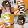 Horquilla para el pelo para niña de Corea del Sur, bonita tarjeta de bebé, pinza lateral para el pelo roto, pinza para el pelo de color caramelo para niña, accesorios para el cabello