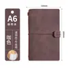 Cuaderno vintage A6 con correa, diario de viaje, opción premium transfronteriza, personalización de caja de regalo de cuaderno de papel kraft
