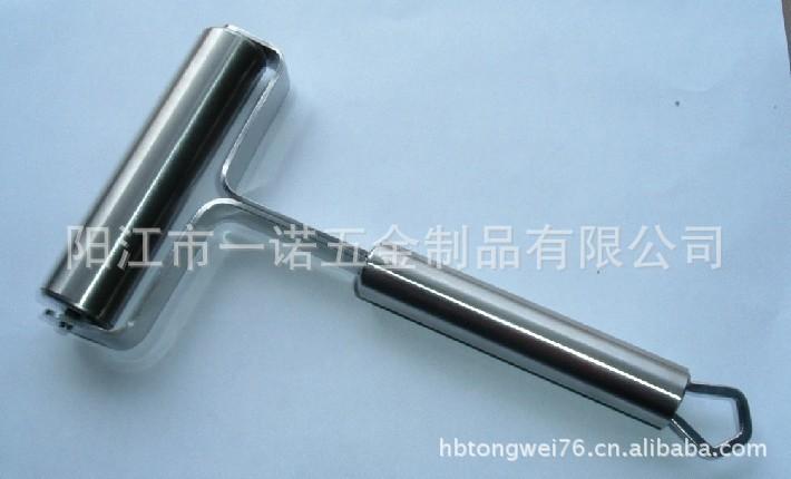 A-046A不锈钢擀面棍擀面杖面推面粉压压粉杆厨具木制硅胶擀