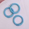 Cierre de Resorte Pintado Color Caramelo Herrajes para Maletas Cierre Abierto de Resorte Accesorios para Joyería Anillo para Tarjeta de Metal Anillo para Libro Llavero