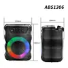 Novo Alto-falante Bluetooth Sem Fio ABS1306 Portátil para Exterior Luzes Subwoofer Estéreo