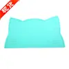 Nuevo estilo Xiaohua - Mantel individual de silicona con forma de cara de gato, apto para uso alimentario, antideslizante, resistente al desgaste, fácil de limpiar, para niños y bebés