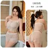 Lencería Sexy Noche Larga Tentación Hueca Sexy Ligero Malla Dividida Pijama 1382