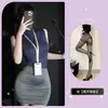 Vestido de Tirantes Color Sólido Hot Girl para Mujer, Celebridad de Internet, Bodycon Ajustado, Falda Sexy, Conjunto Adelgazante, Falda Corta Pura Deseo, Hogar
